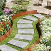 image:imageVEVOR Steel Landscape Edging 10 Packs 40 x 45 in WeatherResistant amp PreRust Metal Landscape Edging Bendable Garden Edging Border Heavy Duty Lawn Edging Flower Bed Yard Pathway DividerUpgraded versionRipple Spike