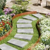 image:imageVEVOR Steel Landscape Edging 10 Packs 40 x 45 in WeatherResistant amp PreRust Metal Landscape Edging Bendable Garden Edging Border Heavy Duty Lawn Edging Flower Bed Yard Pathway DividerUpgraded versionShark Spike