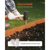 image:imageVEVOR Steel Landscape Edging 10 Packs 40 x 45 in WeatherResistant amp PreRust Metal Landscape Edging Bendable Garden Edging Border Heavy Duty Lawn Edging Flower Bed Yard Pathway DividerUpgraded versionShark Spike