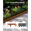 image:imageVEVOR Steel Landscape Edging 10 Packs 40 x 45 in WeatherResistant amp PreRust Metal Landscape Edging Bendable Garden Edging Border Heavy Duty Lawn Edging Flower Bed Yard Pathway DividerUpgraded versionShark Spike