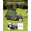 image:imageVEVOR 52 in Tow Behind Lawn Sweeper 26 cuft Large Yard Sweeper Adjustable Sweeping Height Heavy Duty Leaf amp Grass Collector with Dumping Rope Pull Behind Sweepers for Debris Grass Clippings52 Inch