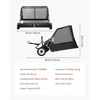 image:imageVEVOR 52 in Tow Behind Lawn Sweeper 26 cuft Large Yard Sweeper Adjustable Sweeping Height Heavy Duty Leaf amp Grass Collector with Dumping Rope Pull Behind Sweepers for Debris Grass Clippings48 Inch
