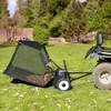image:imageVEVOR 52 in Tow Behind Lawn Sweeper 26 cuft Large Yard Sweeper Adjustable Sweeping Height Heavy Duty Leaf amp Grass Collector with Dumping Rope Pull Behind Sweepers for Debris Grass Clippings42 Inch
