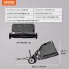 image:imageVEVOR 52 in Tow Behind Lawn Sweeper 26 cuft Large Yard Sweeper Adjustable Sweeping Height Heavy Duty Leaf amp Grass Collector with Dumping Rope Pull Behind Sweepers for Debris Grass Clippings42 Inch