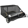 image:imageVEVOR 52 in Tow Behind Lawn Sweeper 26 cuft Large Yard Sweeper Adjustable Sweeping Height Heavy Duty Leaf amp Grass Collector with Dumping Rope Pull Behind Sweepers for Debris Grass Clippings44 Inch