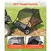 image:imageVEVOR 52 in Tow Behind Lawn Sweeper 26 cuft Large Yard Sweeper Adjustable Sweeping Height Heavy Duty Leaf amp Grass Collector with Dumping Rope Pull Behind Sweepers for Debris Grass Clippings48 Inch