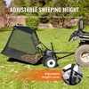 image:imageVEVOR 52 in Tow Behind Lawn Sweeper 26 cuft Large Yard Sweeper Adjustable Sweeping Height Heavy Duty Leaf amp Grass Collector with Dumping Rope Pull Behind Sweepers for Debris Grass Clippings42 Inch