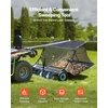 image:imageVEVOR 52 in Tow Behind Lawn Sweeper 26 cuft Large Yard Sweeper Adjustable Sweeping Height Heavy Duty Leaf amp Grass Collector with Dumping Rope Pull Behind Sweepers for Debris Grass Clippings52 Inch