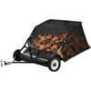 image:imageVEVOR 52 in Tow Behind Lawn Sweeper 26 cuft Large Yard Sweeper Adjustable Sweeping Height Heavy Duty Leaf amp Grass Collector with Dumping Rope Pull Behind Sweepers for Debris Grass Clippings42 Inch