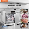 image:imageVEVOR 114 L Blast Chiller 5 Trays Commercial Flash Freezers lt3168Fgt 4 Modes Chest Shock Frozen 304 Stainless Steel Flash Freezer 360 Defrost Blast Chiller with Caster for Seafood Ice Cream32L