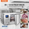 image:imageVEVOR 114 L Blast Chiller 5 Trays Commercial Flash Freezers lt3168Fgt 4 Modes Chest Shock Frozen 304 Stainless Steel Flash Freezer 360 Defrost Blast Chiller with Caster for Seafood Ice Cream80L