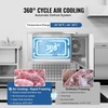 image:imageVEVOR 114 L Blast Chiller 5 Trays Commercial Flash Freezers lt3168Fgt 4 Modes Chest Shock Frozen 304 Stainless Steel Flash Freezer 360 Defrost Blast Chiller with Caster for Seafood Ice Cream114L