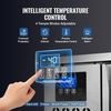 image:imageVEVOR 114 L Blast Chiller 5 Trays Commercial Flash Freezers lt3168Fgt 4 Modes Chest Shock Frozen 304 Stainless Steel Flash Freezer 360 Defrost Blast Chiller with Caster for Seafood Ice Cream80L