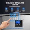 image:imageVEVOR 114 L Blast Chiller 5 Trays Commercial Flash Freezers lt3168Fgt 4 Modes Chest Shock Frozen 304 Stainless Steel Flash Freezer 360 Defrost Blast Chiller with Caster for Seafood Ice Cream114L