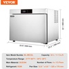 image:imageVEVOR 114 L Blast Chiller 5 Trays Commercial Flash Freezers lt3168Fgt 4 Modes Chest Shock Frozen 304 Stainless Steel Flash Freezer 360 Defrost Blast Chiller with Caster for Seafood Ice Cream32L