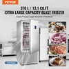 image:imageVEVOR 114 L Blast Chiller 5 Trays Commercial Flash Freezers lt3168Fgt 4 Modes Chest Shock Frozen 304 Stainless Steel Flash Freezer 360 Defrost Blast Chiller with Caster for Seafood Ice Cream370L