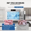 image:imageVEVOR 114 L Blast Chiller 5 Trays Commercial Flash Freezers lt3168Fgt 4 Modes Chest Shock Frozen 304 Stainless Steel Flash Freezer 360 Defrost Blast Chiller with Caster for Seafood Ice Cream32L