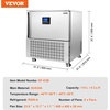 image:imageVEVOR 114 L Blast Chiller 5 Trays Commercial Flash Freezers lt3168Fgt 4 Modes Chest Shock Frozen 304 Stainless Steel Flash Freezer 360 Defrost Blast Chiller with Caster for Seafood Ice Cream114L