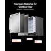 image:imageVEVOR 24Inch Outdoor Beverage Refrigerator 150 QT Builtin Drink Fridge 056 kWhDay EnergyEfficient Cooler with 304 Stainless Steel Door Holds 180 Cans for Outdoor Kitchen Home Bar Patio