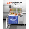 image:imageVEVOR 67W Commercial Refrigerator Pizza Prep Refrigerated Table 193 Ultra Wide Countertop Food Prep Fridge 203 CuFt Single Door Salad Prep Fridge 9 Pans Pizza Make Worktop with Cutting Board44 Pizza Prep Refrigerator