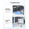image:imageVEVOR 93W Commercial Refrigerator Pizza Prep Refrigerated Table 193 Ultra Wide Countertop Food Prep Cooler 308 CuFt Single Door Salad Prep Fridge 12 Pans Pizza Make Worktop with Cutting Board28W with 8 Pans