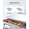 image:imageVEVOR 93W Commercial Refrigerator Pizza Prep Refrigerated Table 193 Ultra Wide Countertop Food Prep Cooler 308 CuFt Single Door Salad Prep Fridge 12 Pans Pizza Make Worktop with Cutting Board52 W Chief Base With 2 Drawers