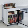 image:imageVEVOR 93W Commercial Refrigerator Pizza Prep Refrigerated Table 193 Ultra Wide Countertop Food Prep Cooler 308 CuFt Single Door Salad Prep Fridge 12 Pans Pizza Make Worktop with Cutting Board28W with 8 Pans