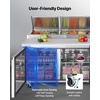 image:imageVEVOR 93W Commercial Refrigerator Pizza Prep Refrigerated Table 193 Ultra Wide Countertop Food Prep Cooler 308 CuFt Single Door Salad Prep Fridge 12 Pans Pizza Make Worktop with Cutting Board93 Pizza Prep Refrigerator