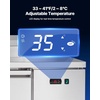 image:imageVEVOR 93W Commercial Refrigerator Pizza Prep Refrigerated Table 193 Ultra Wide Countertop Food Prep Cooler 308 CuFt Single Door Salad Prep Fridge 12 Pans Pizza Make Worktop with Cutting Board93 Pizza Prep Refrigerator