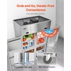 image:imageVEVOR Commercial Refrigerator and Freezer Combo 48 W 31 CuFt Stainless Steel Upright FreezerRefrigerator with 4 Doors AutoDefrost 6 Adjustable Shelves UL Certified