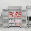 image:imageVEVOR Commercial Refrigerator and Freezer Combo 48 W 32 CuFt Stainless Steel Upright RefrigeratorFreezer with Double Doors AutoDefrost 6 Adjustable Shelves UL Certified48W 33 Cuft 4 DoorsFreezer