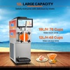 image:imageVEVOR Commercial Slushy Machine 12L  317 Gal Single Tank Cool and Freeze Modes Stainless Steel Margarita Smoothie Frozen Drink Maker Slushie Machine for Party Cafes Restaurants Bars HomeSilver