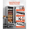 image:imageVEVOR Electric Hot Box Food Warmer 4Tier Commercial Warming Cabinet with Water Tray Glass Door and Adjustable Shelves Stainless Steel Food Warmer Cabinet for Restaurant Kitchen Pizza Chicken16 TierGlass Door