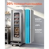 image:imageVEVOR Electric Hot Box Food Warmer 4Tier Commercial Warming Cabinet with Water Tray Glass Door and Adjustable Shelves Stainless Steel Food Warmer Cabinet for Restaurant Kitchen Pizza Chicken16 TierGlass Door