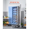 image:imageVEVOR Electric Hot Box Food Warmer 4Tier Commercial Warming Cabinet with Water Tray Glass Door and Adjustable Shelves Stainless Steel Food Warmer Cabinet for Restaurant Kitchen Pizza Chicken16 Tier