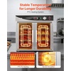 image:imageVEVOR Electric Hot Box Food Warmer 4Tier Commercial Warming Cabinet with Water Tray Glass Door and Adjustable Shelves Stainless Steel Food Warmer Cabinet for Restaurant Kitchen Pizza Chicken4 Tier2 Transparent Doors