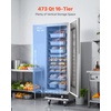 image:imageVEVOR Electric Hot Box Food Warmer 4Tier Commercial Warming Cabinet with Water Tray Glass Door and Adjustable Shelves Stainless Steel Food Warmer Cabinet for Restaurant Kitchen Pizza Chicken16 TierGlass Door