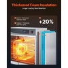 image:imageVEVOR Electric Hot Box Food Warmer 4Tier Commercial Warming Cabinet with Water Tray Glass Door and Adjustable Shelves Stainless Steel Food Warmer Cabinet for Restaurant Kitchen Pizza Chicken4 Tier2 Doors
