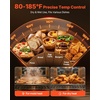 image:imageVEVOR Electric Hot Box Food Warmer 4Tier Commercial Warming Cabinet with Water Tray Glass Door and Adjustable Shelves Stainless Steel Food Warmer Cabinet for Restaurant Kitchen Pizza Chicken16 TierGlass Door