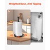 image:imageVEVOR Paper Towel Holder Countertop Stainless Steel Kitchen Paper Towel Stand with Weighted Base and Suction Cups NonSlip Countertop Kitchen Paper Roll Holders for Kitchen BathroomCountertop