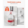 image:imageVEVOR Paper Towel Holder Countertop Stainless Steel Kitchen Paper Towel Stand with Weighted Base and Suction Cups NonSlip Countertop Kitchen Paper Roll Holders for Kitchen BathroomUnder Cabinet