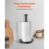image:imageVEVOR Paper Towel Holder Countertop Stainless Steel Kitchen Paper Towel Stand with Weighted Base and Suction Cups NonSlip Countertop Kitchen Paper Roll Holders for Kitchen BathroomCountertop