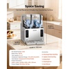 image:imageVEVOR Slushie Machine 6L16Gal Commercial Slushy Maker Frozen Drink Maker with SelfCleaning Margarita Machine for Restaurants Bars Party for Slushie Margaritas Milkshake amp MoreStainless steel color  beige