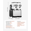 image:imageVEVOR Slushie Machine 6L16Gal Commercial Slushy Maker Frozen Drink Maker with SelfCleaning Margarita Machine for Restaurants Bars Party for Slushie Margaritas Milkshake amp MoreBlack