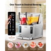 image:imageVEVOR Slushie Machine 6L16Gal Commercial Slushy Maker Frozen Drink Maker with SelfCleaning Margarita Machine for Restaurants Bars Party for Slushie Margaritas Milkshake amp MoreStainless steel color  beige