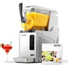 image:imageVEVOR Slushie Machine 6L16Gal Commercial Slushy Maker Frozen Drink Maker with SelfCleaning Margarita Machine for Restaurants Bars Party for Slushie Margaritas Milkshake amp MoreStainless steel color  beige