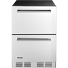 image:imageVEVOR Under Counter Drawer Refrigerator 24 In Stainless Steel Fridge with Temperature Control Dual Drawer Refrigerator with Powerful Compressor amp LED Display for Home Office and Commercial Use
