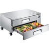 image:imageVEVOR 93W Commercial Refrigerator Pizza Prep Refrigerated Table 193 Ultra Wide Countertop Food Prep Cooler 308 CuFt Single Door Salad Prep Fridge 12 Pans Pizza Make Worktop with Cutting Board52 W Chief Base With 2 Drawers