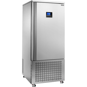 image:imageVEVOR 114 L Blast Chiller 5 Trays Commercial Flash Freezers lt3168Fgt 4 Modes Chest Shock Frozen 304 Stainless Steel Flash Freezer 360 Defrost Blast Chiller with Caster for Seafood Ice Cream370L