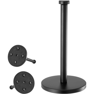 image:imageVEVOR Paper Towel Holder Countertop Stainless Steel Kitchen Paper Towel Stand with Weighted Base and Suction Cups NonSlip Countertop Kitchen Paper Roll Holders for Kitchen BathroomCountertop